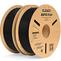 RAPID PLA+ Філамент 2KG, пластик для 3d друку ELEGOO 30-600мм/с (чорний)