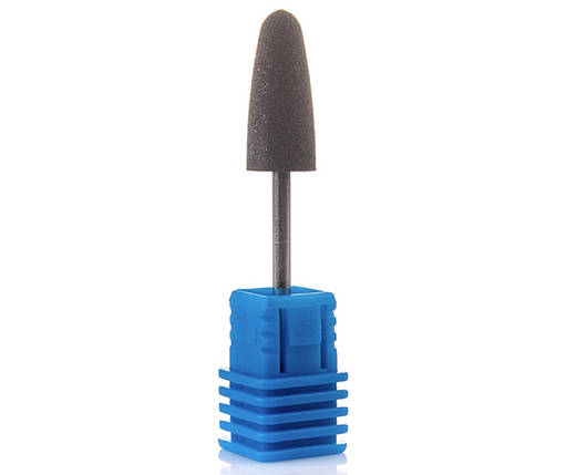 Фреза для шліфування силіконова Cone "Куля довга" 824BL чорна, фото 1