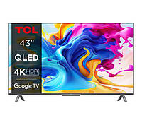 Телевізор TCL 43C649 43" QLED 4K Google TV Dolby Vision Dolby Atmos DVB-T2
