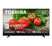 Телевізор Toshiba 55QA4263DG 55" QLED 4K Android TV Dolby Vision Dolby Atmos DVB-T2