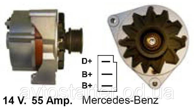 Генератор MERCEDES 190, 200, 210, 230, 250, 260, 300, 310, 410