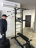 Шведська стінка стійка для реабілітації з переставним турником бруси в квартиру спортивна пересувна розбірна