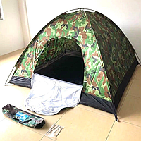 Туристическая палатка на двоих камуфляж, Двухместная уличная палатка 200*150