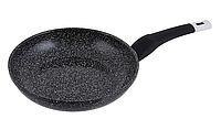 Гранитная сковорода антипригарная из литого алюминия 22 см, Для всех плит, антипригарная сковородка черная