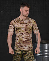 Тактическая потоотводящая компрессионная футболка мультикам, мужская военная футболка Desert