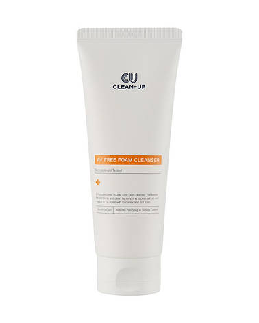 Кремова очищуюча пінка із саліциловою кислотою CUskin Clean-Up AV Free Foam Cleanser, 150 мл (222701), фото 1