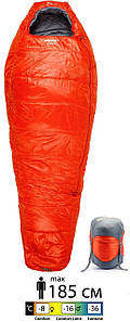 Зимовий спальний мішок-кокон Pinguin Expert CCS (-8/-16/-36°С), 185 см, Left Zip (Orange)