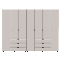 Распашной шкаф для одежды Doros Гелар комплект Кашемир 3+4 ДСП 271.2х49.5х203.4 (80737641)