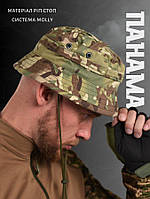 Тактичекая панама 7.62 мультикам с короткими полями, боевая военная панама мультикам рип-стоп 56-58р