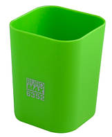 Стакан пластиковый для канц. принадлежностей Buromax RUBBER TOUCH светло-зеленый (BM.6352-15)
