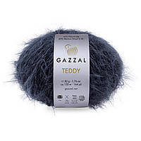 Gazzal TEDDY (Газзал Тедди) № 6538 темно-серый (Пряжа мериносовая шерсть, нитки для вязания)