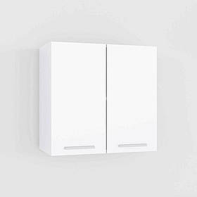 Шафа навісна для кухні з 2 дверцятами і 1 полицею всередині, кухонний навісний модуль з 2 осередками для зберігання