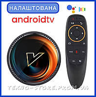 Смарт ТВ приставка VONTAR W2 Android TV 4/32 Гб Настроенный + аэро пульт