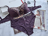 Комплект женского нижнего белья Balaloum 9405-1 фиолетовий 75д