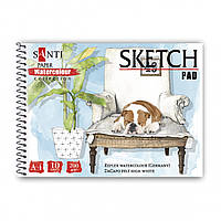 Альбом для акварелі Santi Paper Watercolour Collection Animals А4 10 аркушів 200г/м3 (130516)