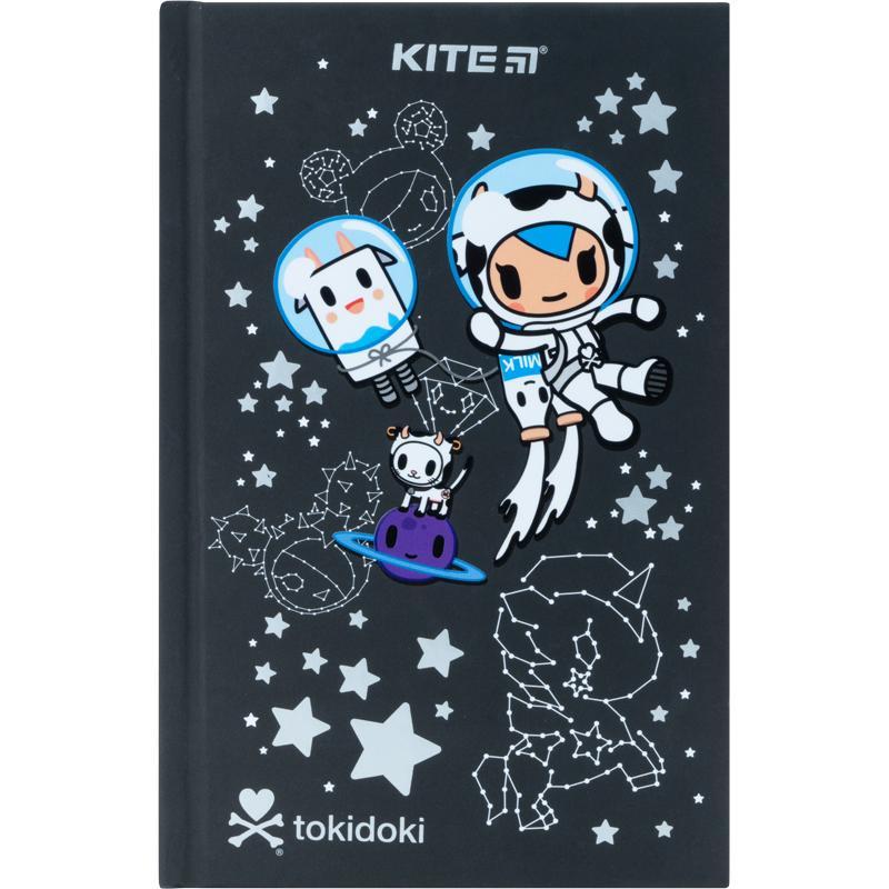 Записна книга блокнот Kite Tokidoki А6 клітинка тверда обкладинка (TK22-199-1)