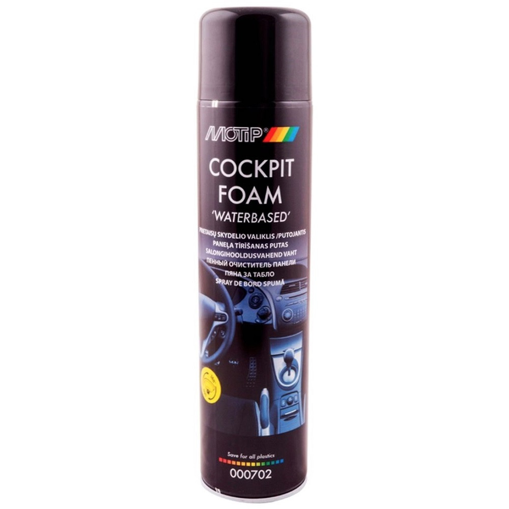 Пінний очисник пластику у спреї Motip Cockpit Foam Spray 600мл
