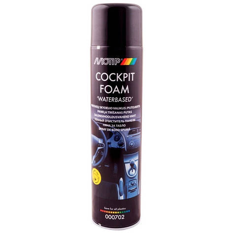 Пінний очисник пластику у спреї Motip Cockpit Foam Spray 600мл, фото 1