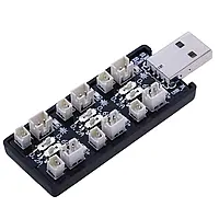 Зарядное устройство USB для аккумуляторов на 6 портов 1S LiHv Lipo 3.7 V/4.20 V Micro 1.25 PH 2.0 MCX