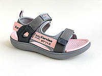 Спортивные детские сандалии босоножки размер 31 на девочку стелька 20,5 см текстильные лёгкие BBT L121 розовые