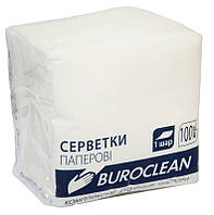 Салфетки бумажные BuroClean 240х240 400шт. белый 10100203