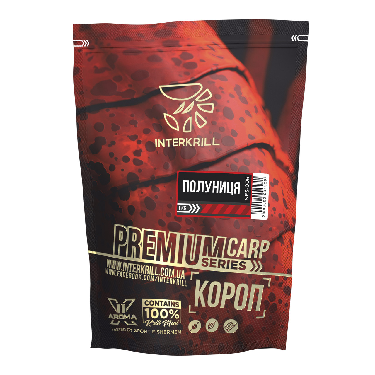 Прикормка Premium Series Короп-Полуниця 1kg