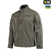 Тактичний кітель M-TAC PATROL FLEX DARK OLIVE, бойова дихаюча сорочка м-так для військових з шевронами олива