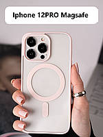 Чехол для iPhone 12 Pro розовый с поддержкой MagSafe