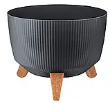 Горщик для квітів на ніжках Lamela ROMA 330mm кремовий, фото 5