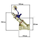 Фільтр механічного очищення 2" ВВ зі зливом 1/2" нікель KVANT Dis, фото 6