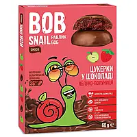 Конфеты Яблочно - клубничные в молочном шоколаде 60 г Bob Snail