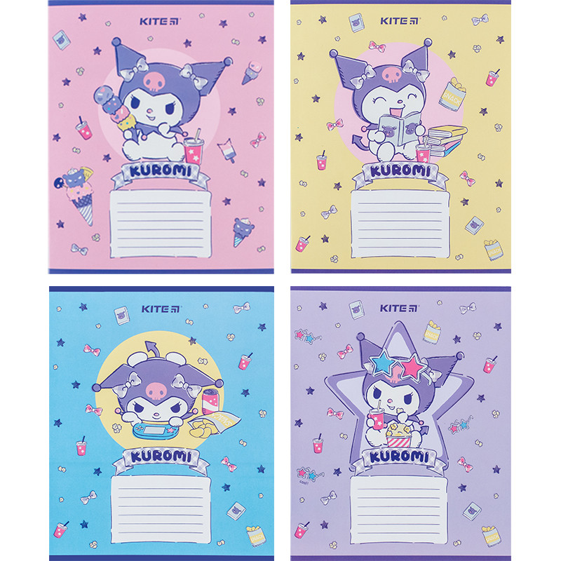Зошит шкільний Kite Hello Kitty HK24-235-2, 12 аркушів, коса лінія