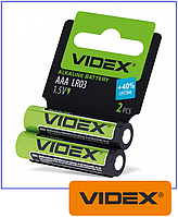 Батарейка щелочная Videx LR03/AАA (упаковка 2шт) SHRINK CARD