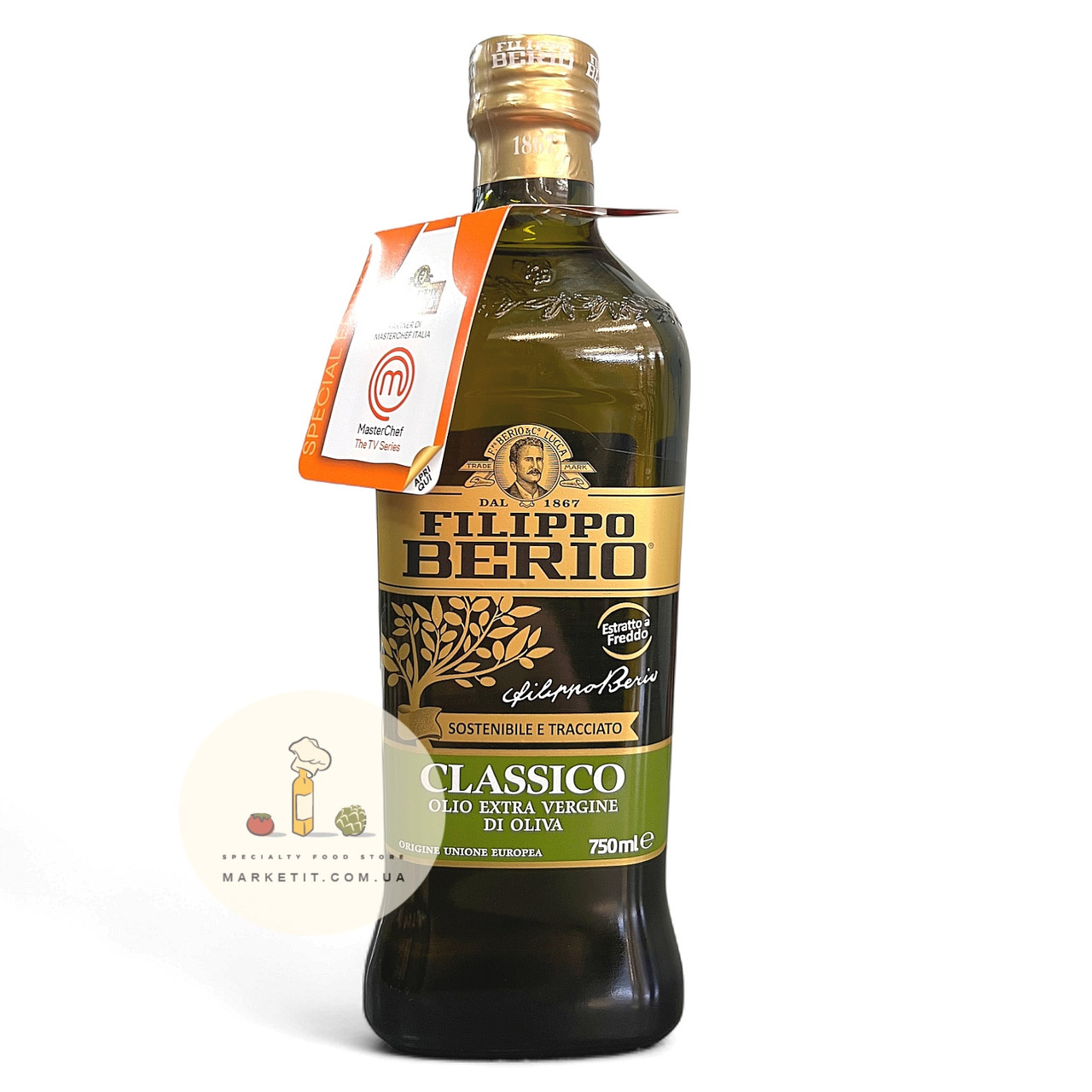 Оливкова олія Filippo Berio Classico Extra Vierge, холодний віджим 750 мл.