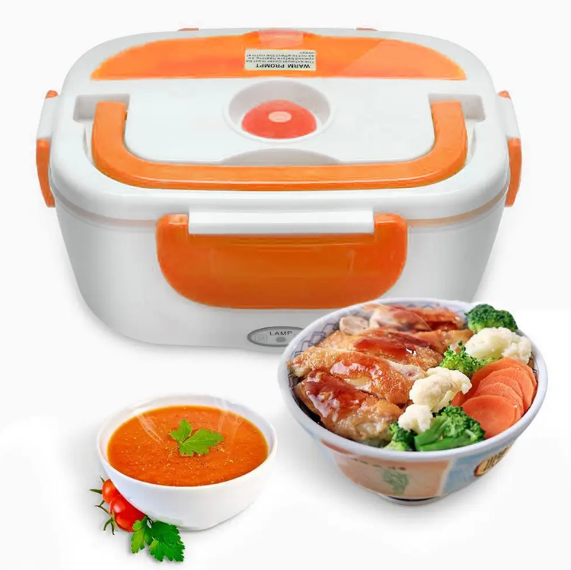 Ланчбокс з підігрівом їжі 2в1, Electric lunch box, ланч-бокс 220V/12V, фото 1