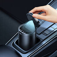 Автомобільна попільничка в підсклянник Baseus Premium 2 Series Car Ashtray Чорний, фото 6