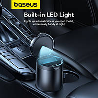 Автомобільна попільничка в підсклянник Baseus Premium 2 Series Car Ashtray Чорний, фото 4