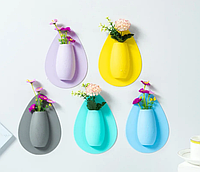 Декор для кухні - силіконова ваза для квітів, декоративна інтерєрна наліпка 3D наклейка на холодильник, вікно, дзеркало.