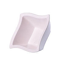 Тарелка глубокая квадратная из фарфора 14.5х14.5х6.5 см супница белые тарелки