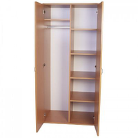 Шафа для одягу та книг комбінована Бук світлий