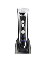 Машинка для стрижки Surker RFC-688B (6 насадки, LED дисплей, зарядний пристрій), фото 2