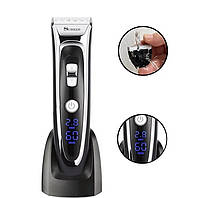 Машинка для стрижки Surker RFC-688B (6 насадки, LED дисплей, зарядний пристрій), фото 3