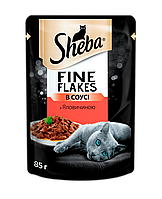 Влажный корм для кошек Sheba Корм Selection Slices с говядиной в желе 85 г