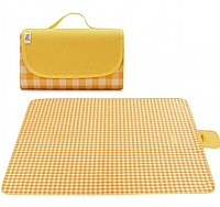 Підстилка водонепроникна складана для пікніка, килимок для пікніка жовтий