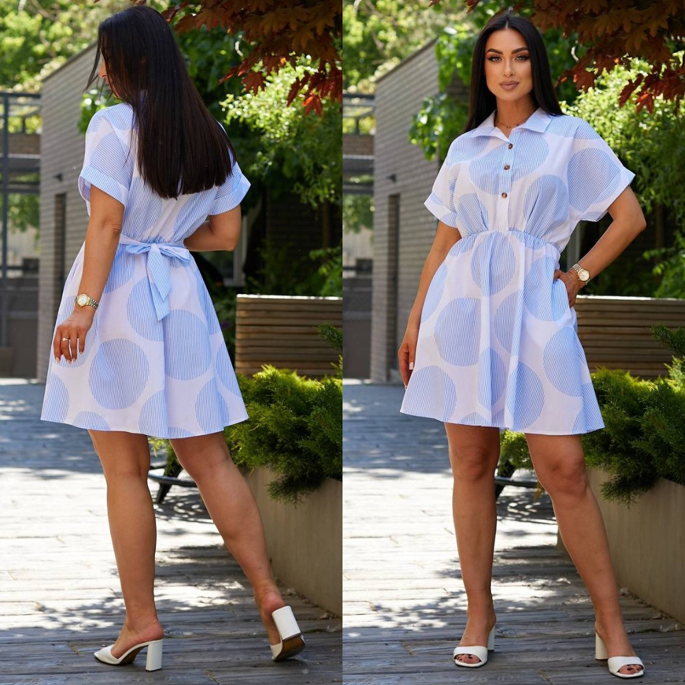 Коттоновое женское платье, фото 1