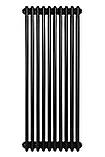 Вертикальний дизайнерський радіатор опалення ARTTIDESIGN Bari III 10/1200/470/50 чорний матовий, фото 5
