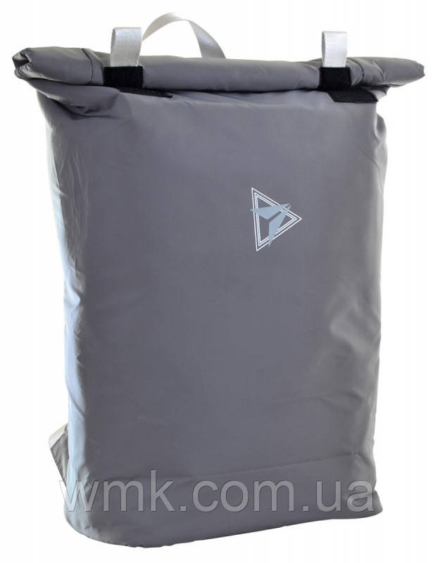 Рюкзак городской 557490 Т 65 Roll top Reflective Grey