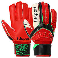 Перчатки вратарские с защитой пальцев FDSPORT FB-873 размер 8 цвет красный-белый mr