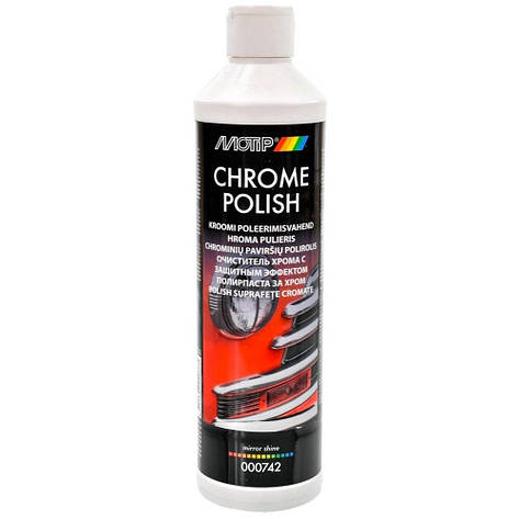 Чистячий поліроль для хрому Motip Chrome Polish 500мл, фото 1