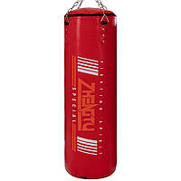 Мешок боксерский Цилиндр с кольцом и цепью ZHENGTU BO-2336-100 цвет красный mr